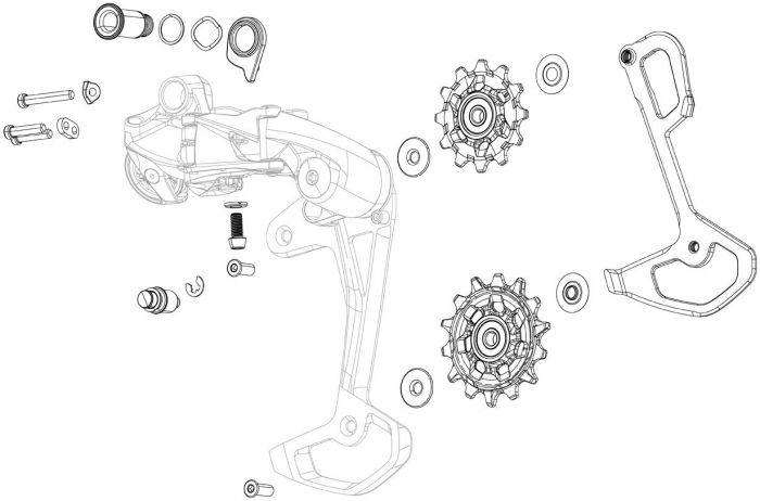 SRAM GX Eagle AXS Rear Derailleur Pulley Kit