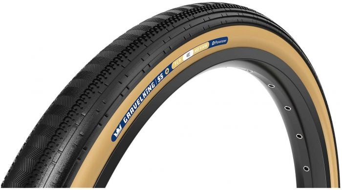 Panaracer GravelKing Semi Slick Plus 700c Tubeless Tyre – Black / Brown