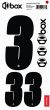 Box Two Number Sticker Kit