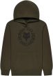 Fox Slowburn Fleece Youth Pullover Hoodie – Olive Green