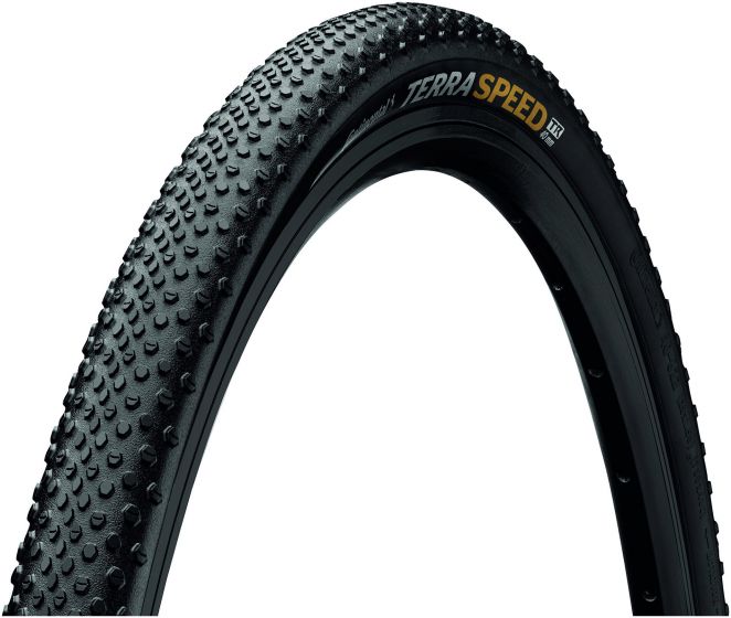 Continental Terra Speed Protection Blackchili 650b Tubeless Tyre – Black / Black