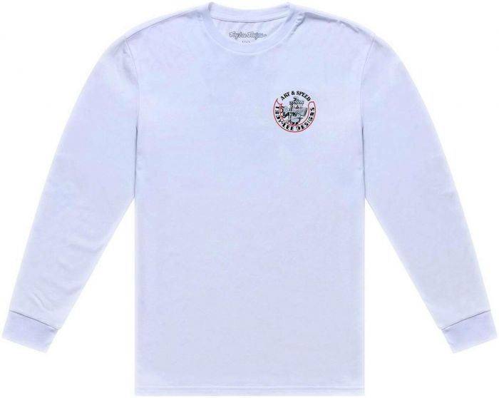 Troy Lee Carb Club Long Sleeve T-Shirt – Carb Club - White
