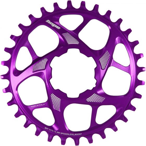 Hope R22 Spiderless Chainring – Purple