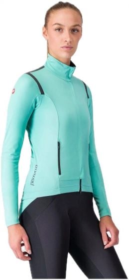Castelli Perfetto Ros 3 Womens Jacket – Pool Blue / Black Reflex