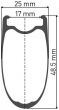 DT Swiss ARC 1400 Dicut 48mm Clincher Disc 700c Rear Wheel
