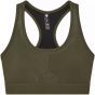 Fox Motive Womens Sports Bra – Olive Green