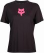 Fox Head Basic Womens Short Sleeve T-Shirt – Black / Pink