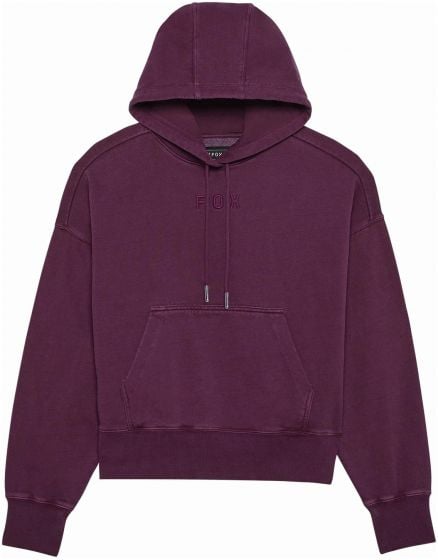 Fox Womens Wordmark Oversized Pullover Hoodie – Sangria