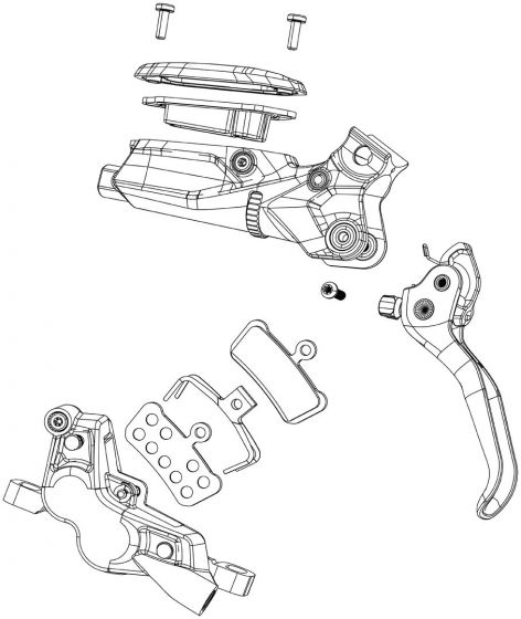 SRAM Code Bronze Stealth C1 Disc Brake Lever Assembly