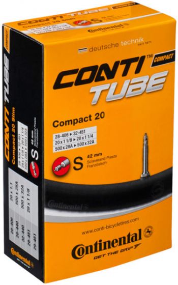 Continental Compact 20-Inch Presta Innertube