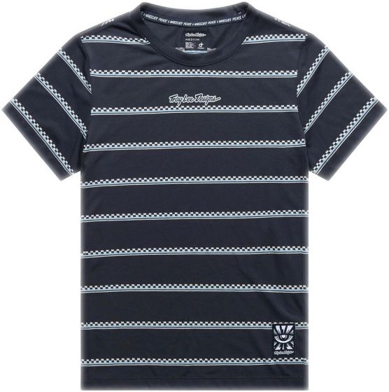 Troy Lee Lilium Ride Womens T-Shirt – Checked Out - Carbon