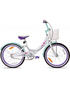 Huffy Girly Girl 20-Inch Kids Bike-White / Purple - Nearly New