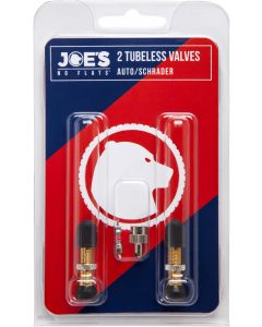 Joe's No Flats Tubeless Schrader Valves Pair