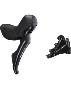 Shimano 105 ST-R7020 Hydraulic Disc STI Lever And Flat Mount Caliper Set