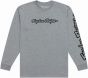 Troy Lee Signature Long Sleeve T-Shirt – Grey Heather