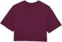 Fox Wordmark Premium Womens Short Sleeve Crop T-Shirt – Sangria