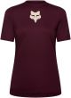 Fox Ranger Fox Head Short Sleeve Womens Jersey – Dark Maroon